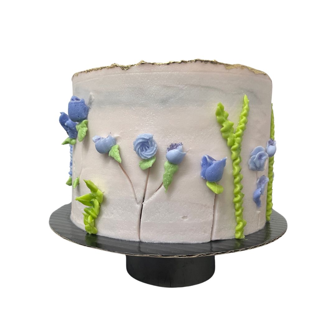 Pastel flores y enredaderas